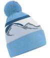 BB395R B395R Beechfield Mountain Peaks Pom Pom Beanie Glacier Peaks colour image